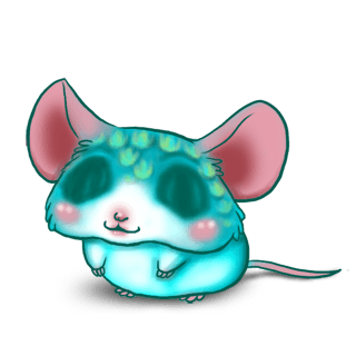 Adopte un(e) Souris Bleu Pastel