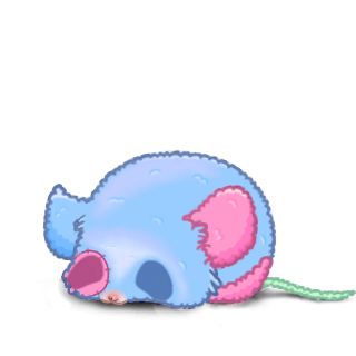 Adopte un(e) Souris Peluche bleu