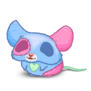 Adopte un(e) Souris Peluche bleu